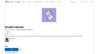 
                            13. Get Doodle Calendar - Microsoft Store