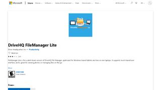 
                            11. Get DriveHQ FileManager Lite - Microsoft Store