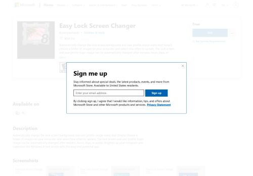 
                            5. Get Easy Lock Screen Changer - Microsoft Store