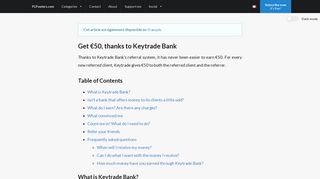 
                            6. Get €50, thanks to Keytrade Bank – PLPeeters.com