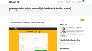 
                            9. get eway sandbox api and password [via Developers & Sandbox ...