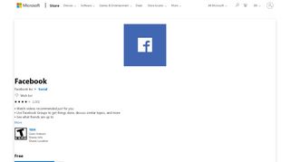 
                            13. Get Facebook - Microsoft Store