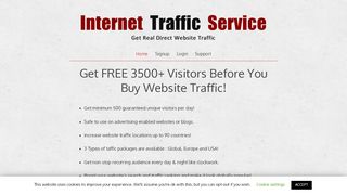
                            3. Get FREE 3500+ Visitors Before You Buy Website Traffic!