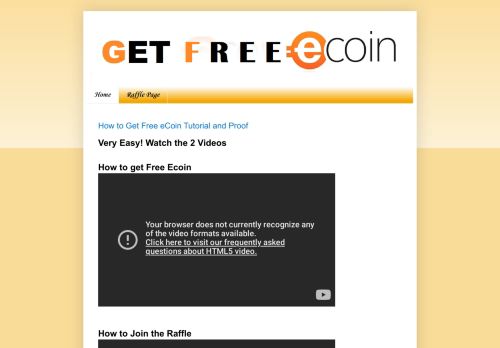
                            11. Get Free Ecoin