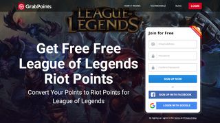 
                            12. Get Free Free League of Legends Riot Points - GrabPoints