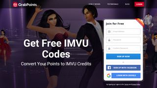 
                            9. Get Free IMVU Codes - GrabPoints