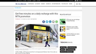 
                            12. Get free minutes on a daily recharge with this MTN promotion | IOL ...