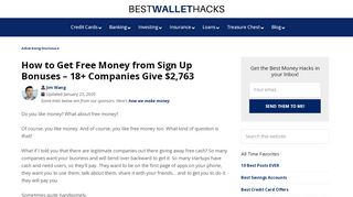 
                            10. Get Free Money! These 18+ Companies Give $2,743 - Wallet Hacks