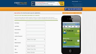 
                            13. Get Free Prepaid Mobile Recharge Within 15 Minutes - FreeTalkie.com