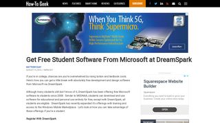 
                            6. Get Free Student Software From Microsoft at DreamSpark