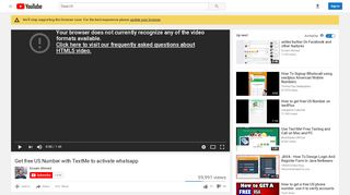 
                            13. Get free US Number with TextMe to activate whatsapp - YouTube