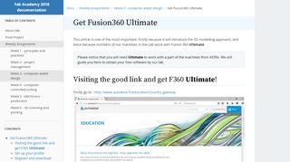 
                            11. Get Fusion360 Ultimate — Fab Academy 2018 documentation