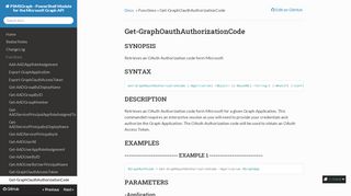 
                            10. Get-GraphOauthAuthorizationCode - PSMSGraph - PowerShell ...