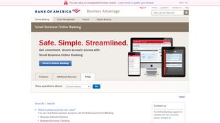 
                            12. Get Help and View FAQs Associated with Small ... - Bank of ...