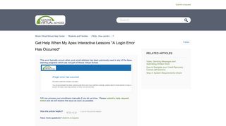 
                            10. Get help when my Apex Interactive Lessons 