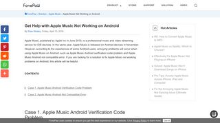 
                            9. Get Help with Apple Music Not Working on Android - FonePaw