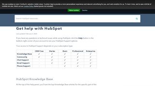 
                            10. Get help with HubSpot - HubSpot Support