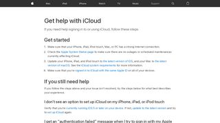 
                            6. Get help with iCloud - Apple Support