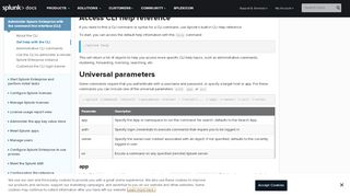
                            2. Get help with the CLI - Splunk Documentation