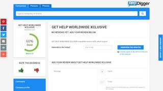 
                            10. GET HELP WORLDWIDE XCLUSIVE reviews and reputation check