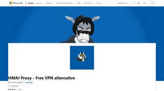 
                            10. Get HMA! Proxy - Free VPN alternative - Microsoft Store