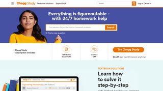 
                            3. Get Homework Help With Chegg Study | Chegg.com