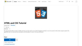 
                            11. Get HTML and CSS Tutorial - Microsoft Store