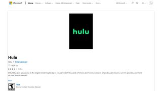 
                            11. Get Hulu - Microsoft Store