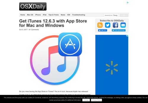 
                            10. Get iTunes 12.6.3 with App Store for Mac and Windows - OSXDaily