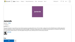 
                            5. Get Jamendo - Microsoft Store