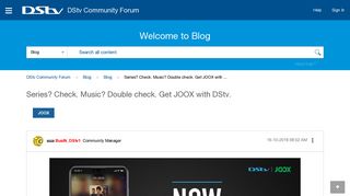 
                            6. Get JOOX with DStv - DStv Community Forum