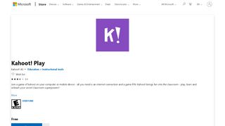 
                            5. Get Kahoot! Play - Microsoft Store