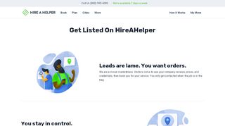 
                            12. Get Listed On HireAHelper - HireAHelper.com