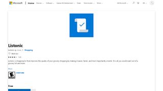 
                            6. Get Listonic - Microsoft Store