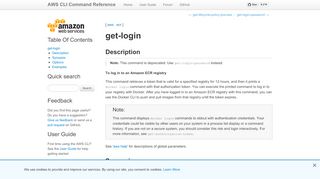
                            2. get-login — AWS CLI 1.16.111 Command Reference