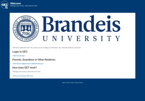 
                            4. GET - Login - Brandeis University