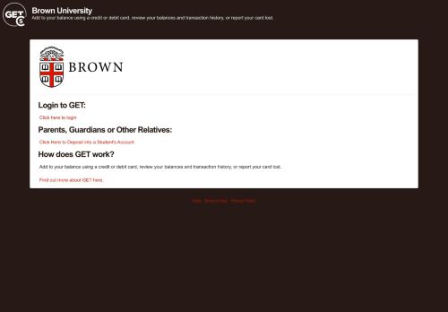 
                            6. GET - Login - Brown University