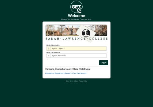 
                            8. GET - Login - Sarah Lawrence College