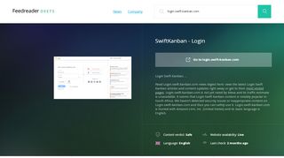 
                            12. Get Login.swift-kanban.com news - SwiftKanban - Login