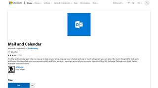 
                            5. Get Mail and Calendar - Microsoft Store