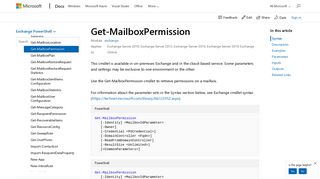 
                            1. Get-MailboxPermission - Microsoft Docs