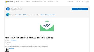 
                            11. Get Mailtrack for Gmail & Inbox: Email tracking - Microsoft Store