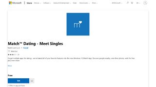 
                            7. Get Match™ Dating - Meet Singles - Microsoft Store