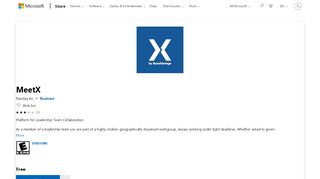 
                            7. Get MeetX - Microsoft Store