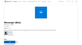 
                            9. Get Messenger (Beta) - Microsoft Store