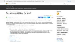 
                            6. Get Microsoft Office for free! – NZ Education Blog