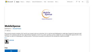 
                            6. Get MobileXpense - Microsoft Store