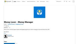 
                            2. Get Money Lover - Money Manager - Microsoft Store