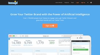 
                            2. Get More Twitter Followers Fast & Easy with Tweepi
