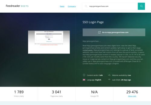 
                            13. Get Mpp.jpmorganchase.com news - SSO Login Page